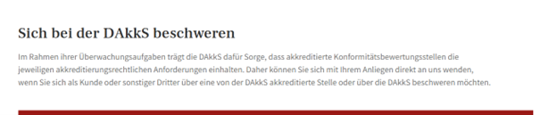 Dakks beschweren